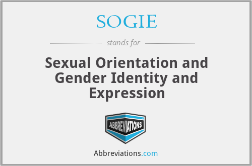 SOGIE - Sexual Orientation and Gender Identity and Expression