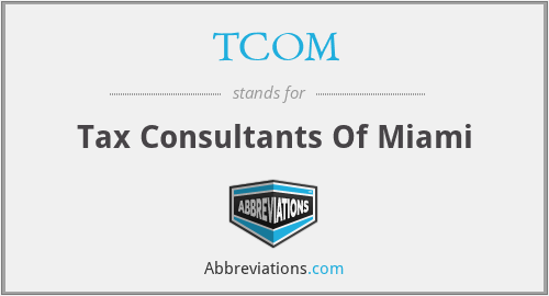 TCOM - Tax Consultants Of Miami