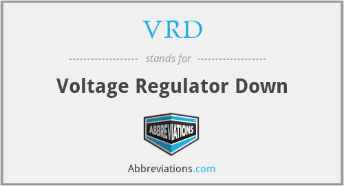 VRD - Voltage Regulator Down