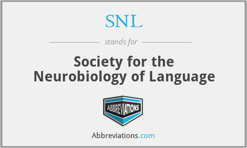 SNL - Society for the Neurobiology of Language