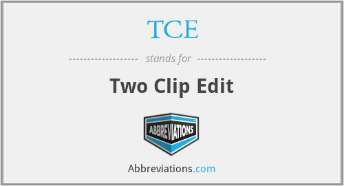 TCE - Two Clip Edit