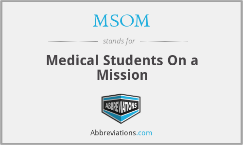MSOM - Medical Students On a Mission