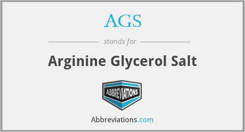 AGS - Arginine Glycerol Salt