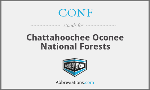 CONF - Chattahoochee Oconee National Forests