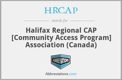 HRCAP - Halifax Regional CAP [Community Access Program] Association (Canada)