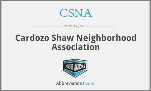 CSNA - Cardozo Shaw Neighborhood Association