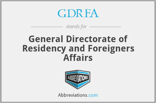 GDRFA - General Directorate of Residency and Foreigners Affairs