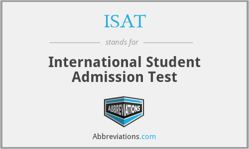 ISAT - International Student Admission Test