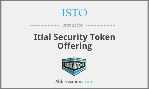 ISTO - Itial Security Token Offering