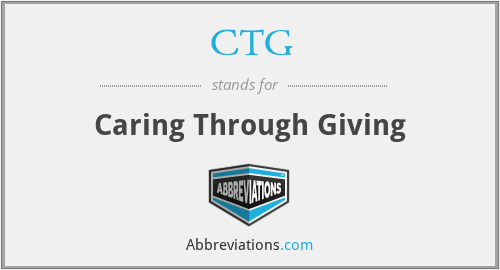 CTG - Caring Through Giving