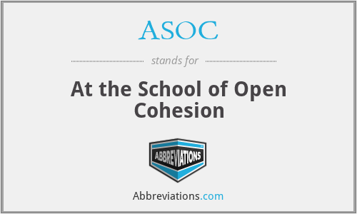 ASOC - At the School of Open Cohesion