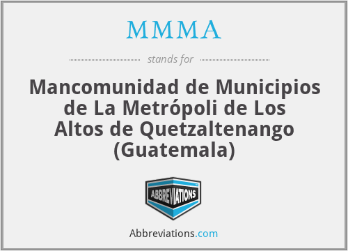 MMMA - Mancomunidad de Municipios de La Metrópoli de Los Altos de Quetzaltenango (Guatemala)