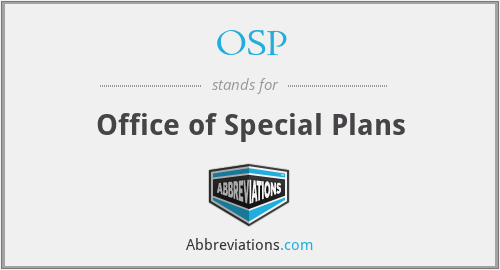 OSP - Office of Special Plans
