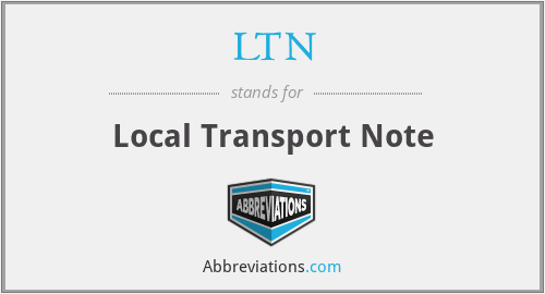 LTN - Local Transport Note