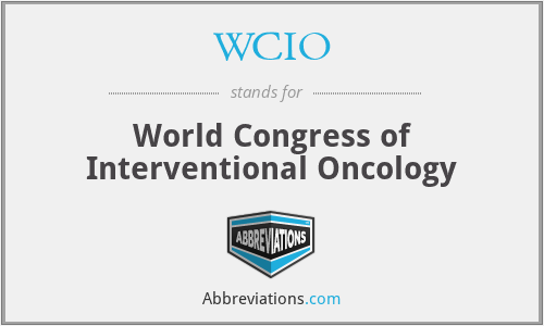 WCIO - World Congress of Interventional Oncology