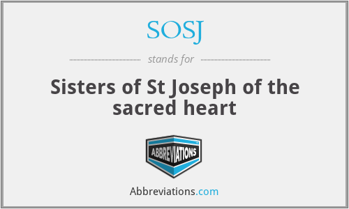 SOSJ - Sisters of St Joseph of the sacred heart