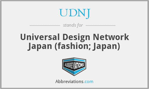 UDNJ - Universal Design Network Japan (fashion; Japan)