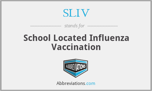 SLIV - School Located Influenza Vaccination