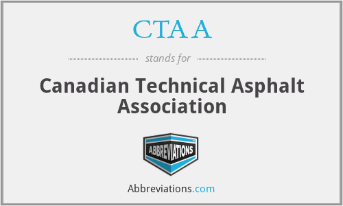 CTAA - Canadian Technical Asphalt Association