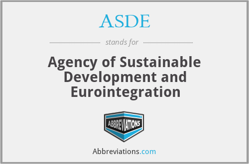ASDE - Agency of Sustainable Development and Eurointegration