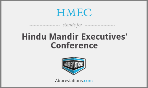HMEC - Hindu Mandir Executives' Conference