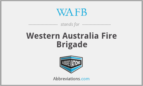 WAFB - Western Australia Fire Brigade