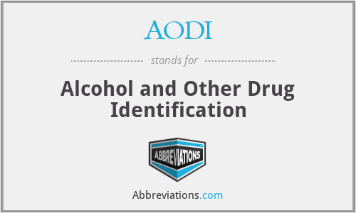 AODI - Alcohol and Other Drug Identification