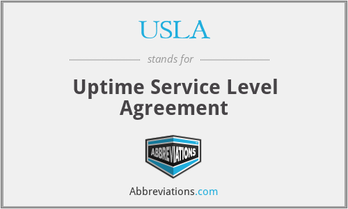 USLA - Uptime Service Level Agreement