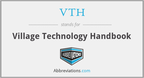 VTH - Village Technology Handbook