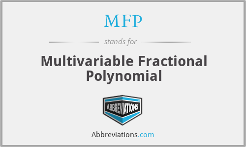 MFP - Multivariable Fractional Polynomial