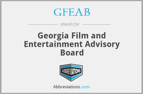 GFEAB - Georgia Film and Entertainment Advisory Board