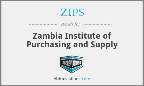 ZIPS - Zambia Institute of Purchasing and Supply