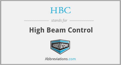 HBC - High Beam Control