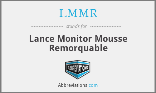 LMMR - Lance Monitor Mousse Remorquable