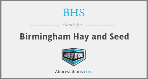 BHS - Birmingham Hay and Seed