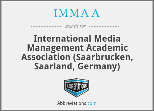 IMMAA - International Media Management Academic Association (Saarbrucken, Saarland, Germany)