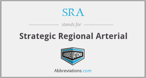 SRA - Strategic Regional Arterial
