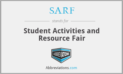 SARF - Student Activities and Resource Fair