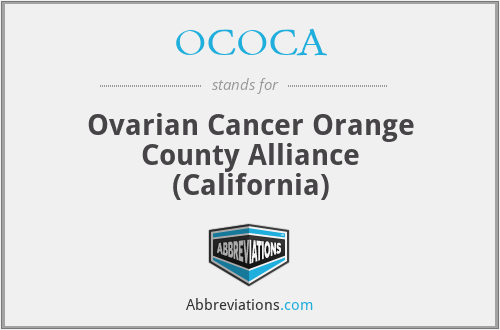 OCOCA - Ovarian Cancer Orange County Alliance (California)