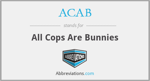 ACAB - All Cops Are Bunnies