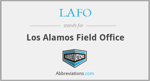 LAFO - Los Alamos Field Office