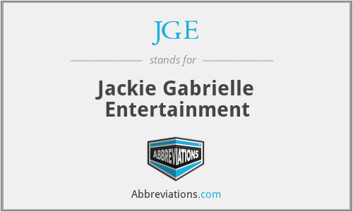 JGE - Jackie Gabrielle Entertainment