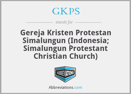 GKPS - Gereja Kristen Protestan Simalungun (Indonesia; Simalungun Protestant Christian Church)