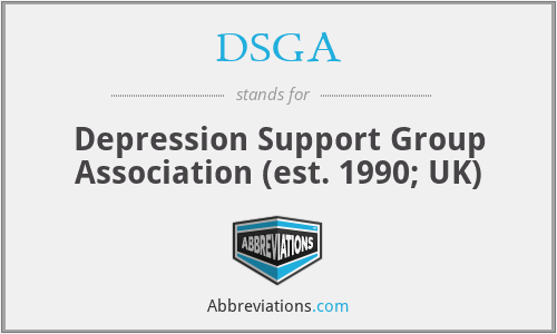 DSGA - Depression Support Group Association (est. 1990; UK)