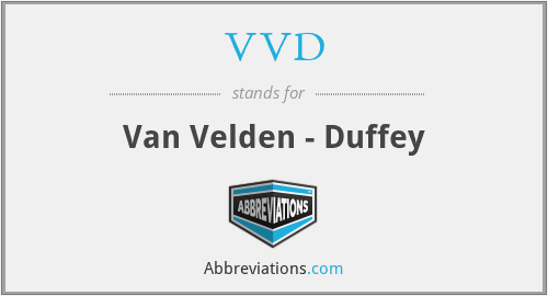 VVD - Van Velden - Duffey