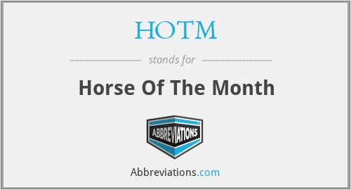 HOTM - Horse Of The Month