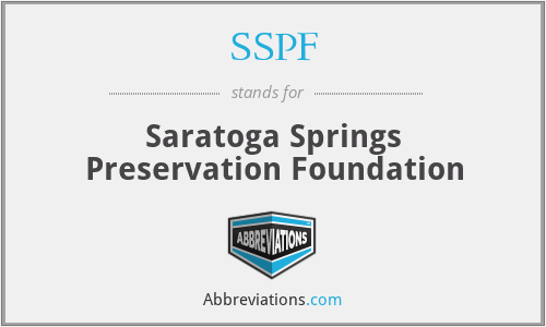 SSPF - Saratoga Springs Preservation Foundation