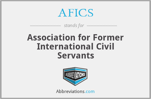 AFICS - Association for Former International Civil Servants