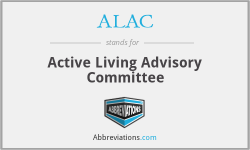 ALAC - Active Living Advisory Committee