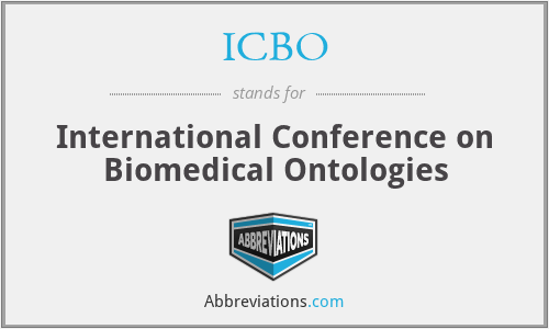 ICBO - International Conference on Biomedical Ontologies